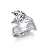 Aboriginal Whale Tail  Sterling Silver Spoon Ring TRI1734 - Ring